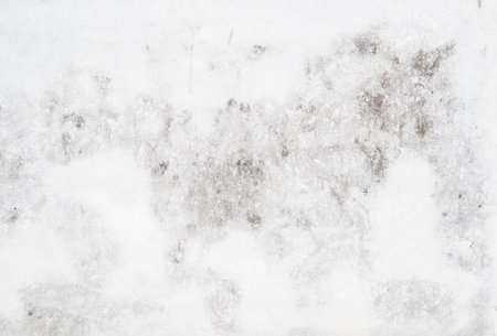 Old plastered white wall grunge background or textureの写真素材