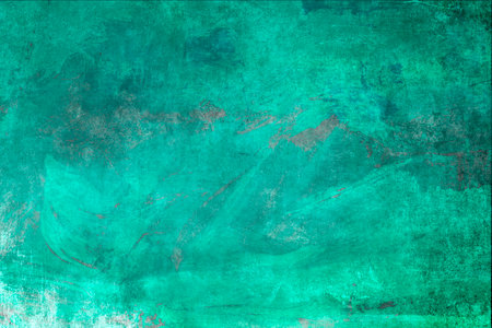 Aquamarine green grunge backdrop or textureの写真素材
