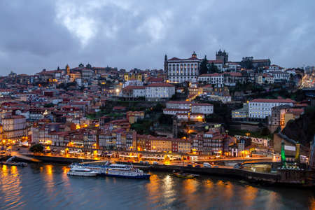 Porto city and Douro river viewsの写真素材