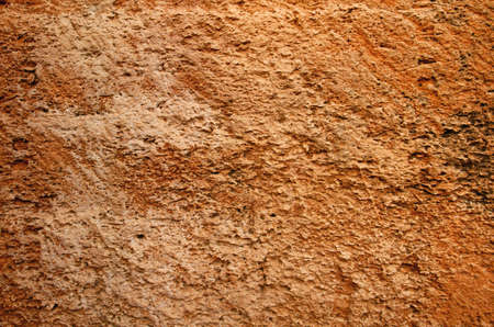 Detail of rough and porous sandstone wall textureの写真素材