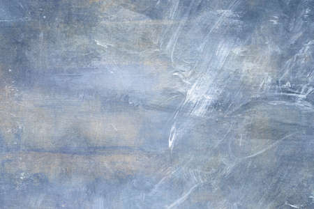 Abstract blue-gray colored painting on canvas, grunge background or textureの写真素材