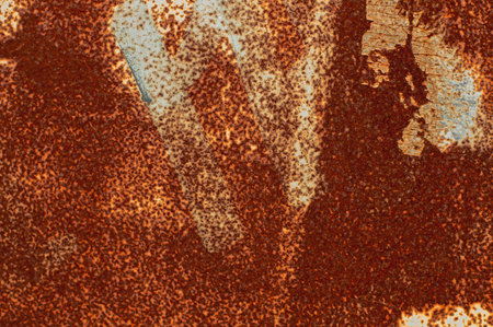 Old rusty metal texture close up, grunge corroded backdropの写真素材