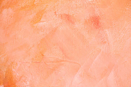 Pastel colored abstract painting backdrop on canvas, pale rose pink grunge background or textureの写真素材