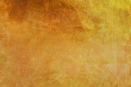 Detail of abstract canvas painting golden backdrop grunge background with textureの写真素材