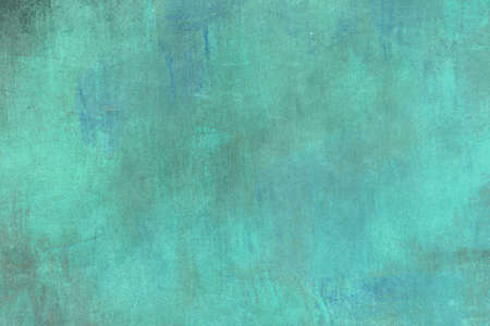Turquoise colored worn out backdrop grunge background with textureの写真素材