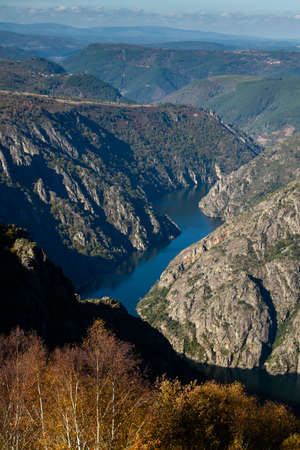 Sil river Canyon in Ribeira Sacra, Galicia, Spainの写真素材