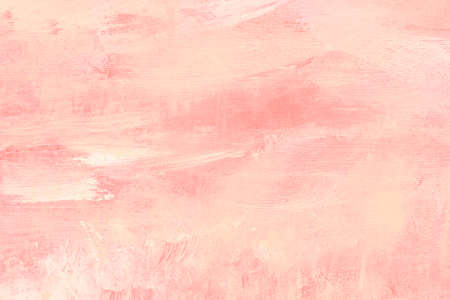 Pastel pink abstract painting background grunge stained, canvas textureの写真素材