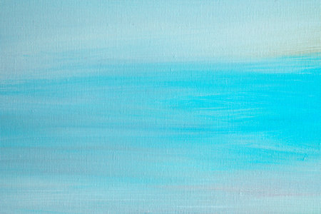Blue colored abstract painting background on canvas