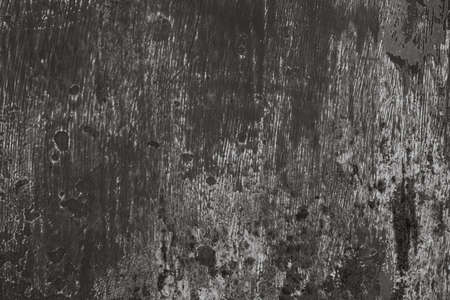 Old weatehred metal texture, black and white grunge backgroundの写真素材