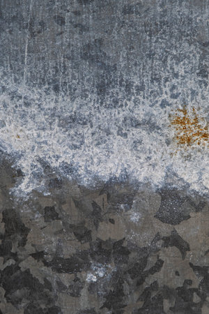 Old corroded metall plate with damp grunge texture