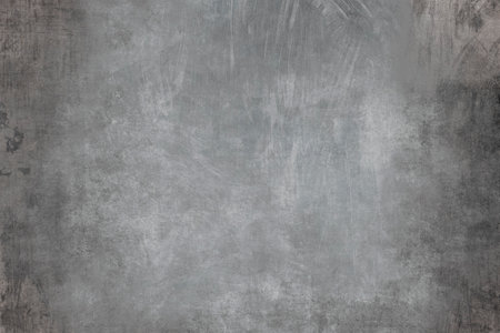 Grey distressed grunge textured backgroundの写真素材