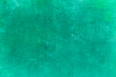Aquamarine painted old wall grunge backgorundの写真素材