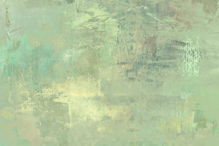 Green stained canvas abstract background grunge textureの写真素材