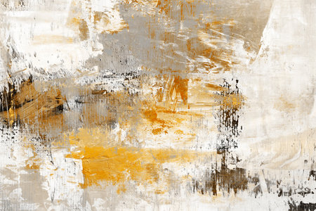 Abstract acrylic painting on canvas, textured grunge backgroundの写真素材