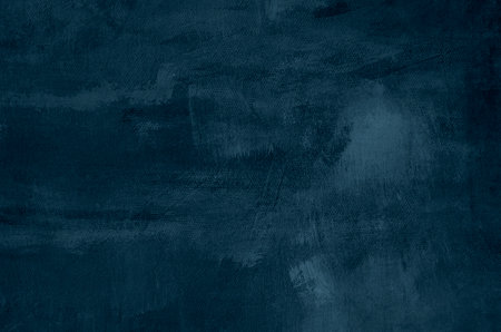 Dark blue acrylic painting abstract canvas backgroundの写真素材