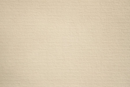 Cream colored blank fine art textured paper sheetの写真素材