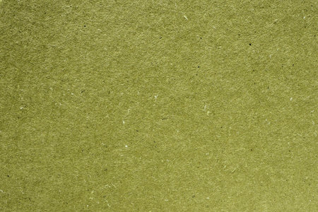 Olive green colored organic artisan paper texture with vegetable fibresの写真素材