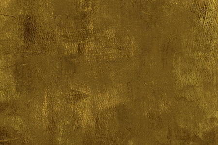 Golden painted background on canvas, abstract painting detailの写真素材