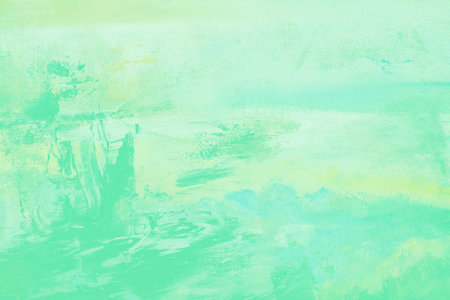 Splattered canvas background with aquamarine coloursの写真素材