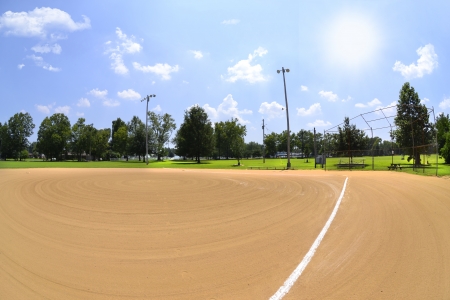Baseball Field in the Summertimeの写真素材