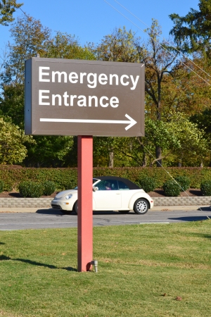 Emergency Entrance Signの写真素材