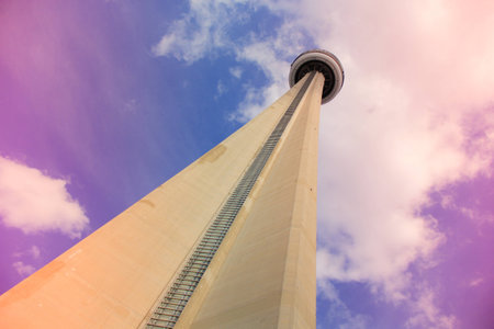 Canadian National (CN) Tower - Toronto, Ontario CANのeditorial素材