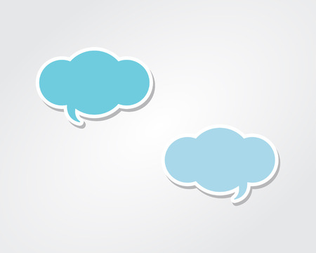 3D Conversation Speech Bubble Cloudsのイラスト素材