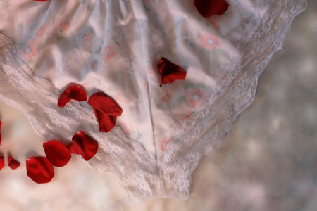 Silk panties bokeh
