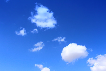 Clouds and blue skyの写真素材