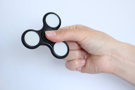 Toy Stress Fidget spinner for child and adult colorfulの写真素材