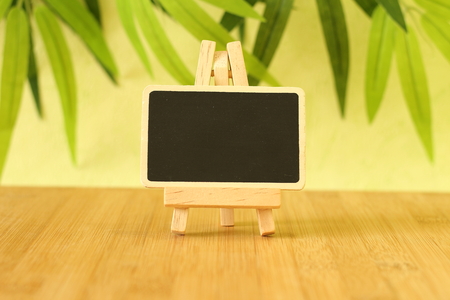 Small empty empty window and foliage backgroundの写真素材