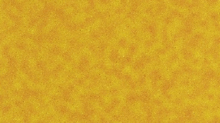 Abstract yellow textured background with a subtle, speckled pattern. The image features a warm, golden hue, and can be used in various design projects.の写真素材