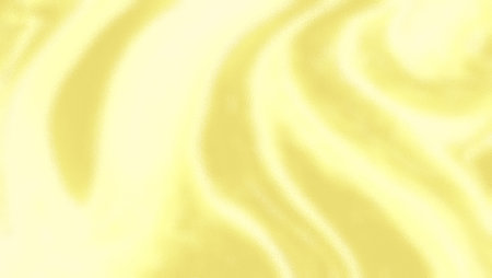 A vibrant metallic canary yellow background featuring smooth, flowing waves that create a dynamic and eye-catching texture. The bright yellow hue combined with the metallic sheen.の写真素材