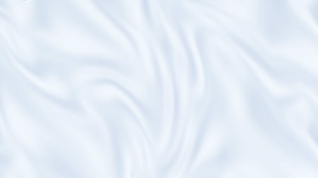 Soft, flowing texture resembling draped fabric or liquid surface. Smooth, gentle folds and curves suggesting a fabric-like material. Subtle, ethereal color gradients in light blueの写真素材