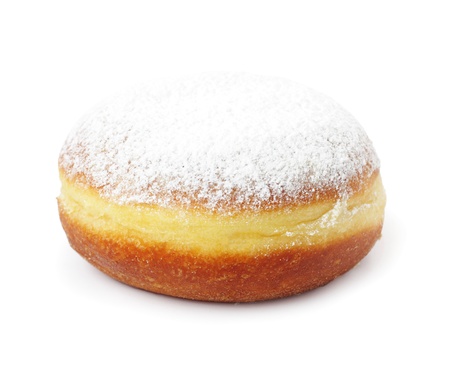 German Berliner, isolated on whiteの写真素材