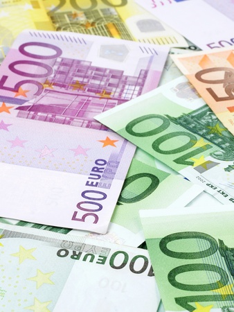 Background image of Euro banknotesの写真素材