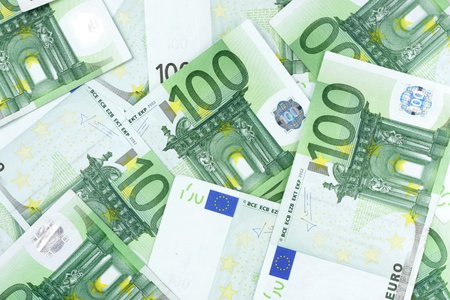 Background image of Euro banknotesの写真素材