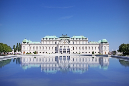 Summer palace Belvedere in Vienna のeditorial素材