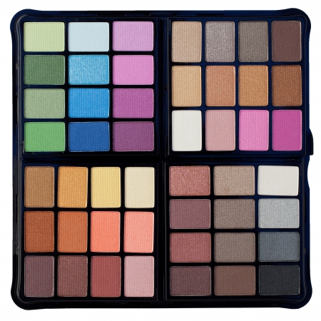 Make up palette isolated on whiteの写真素材