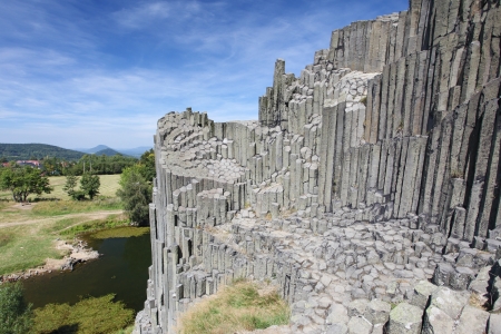 National Natural Monument of Panska Skala in the Czech Republicの写真素材