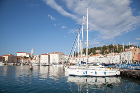 Piran beautiful town in Slovenia, Europeのeditorial素材