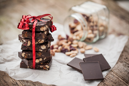 Home made chocolate for Valentine's day giftの写真素材