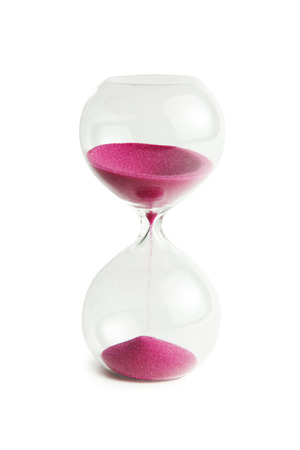 Hourglass or sand timer, usually for cooking eggsの写真素材