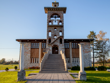 The Parish Church of St. Michael in Crna Vas, near Ljubljana, Sloveniaの写真素材