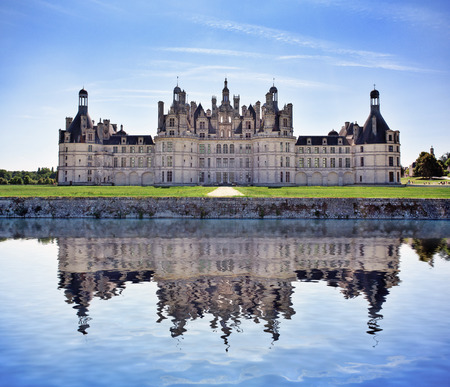 Chambord castle in Loire valley, Franceのeditorial素材