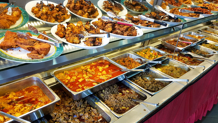 Self service pakistani and indian food restaurantの写真素材