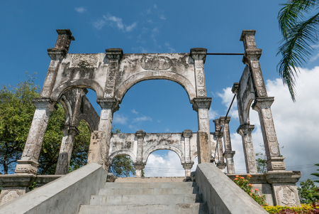 Memory of ruins in Taman Ujung Water Palaceのeditorial素材