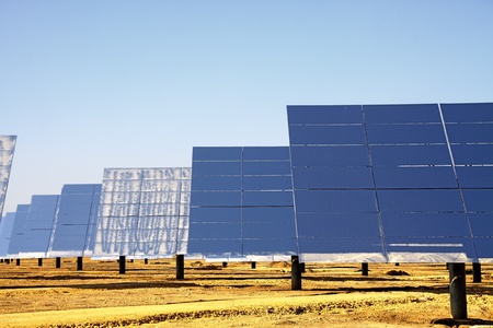 solar plant taking advantage of our most valued resourceの写真素材