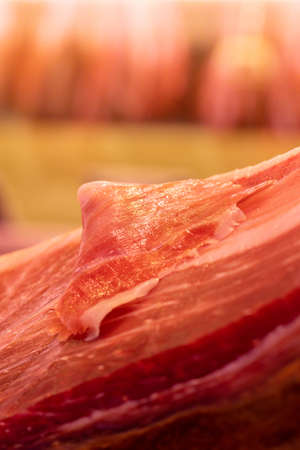 hand cut spanish iberico hamの写真素材