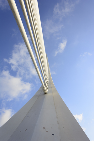 Valencia, Spain - July 2, 2016: Bridge l'Assut de l'Or in The City of Arts and Sciences in Valencia.のeditorial素材